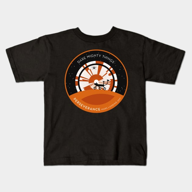 Perseverance Rover Kids T-Shirt by Luyasrite